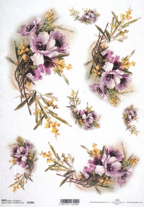 Rice Paper - Vintage Pasque-flower