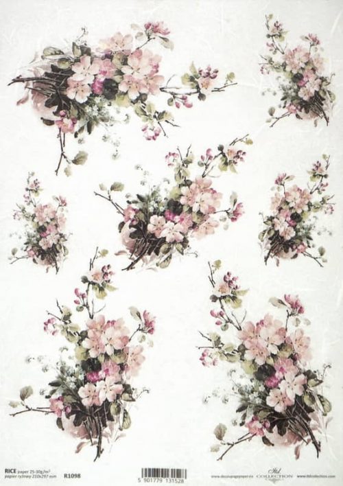 Rice Paper - Vintage Blossom Bouquet
