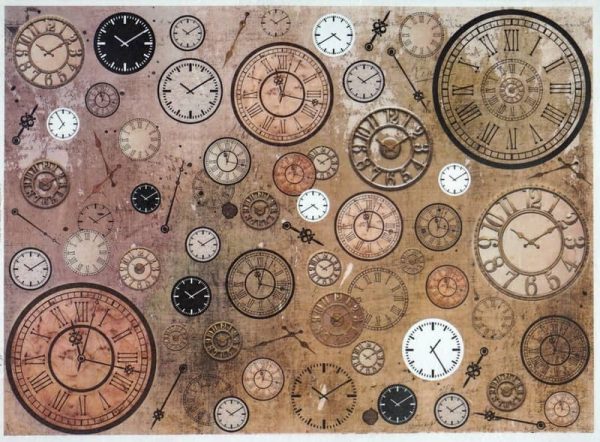 Rice Paper - Vintage Clocks