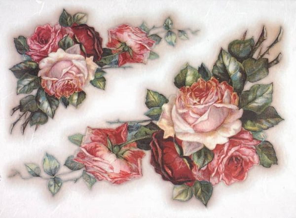 Rice Paper - Vintage Painted Rose