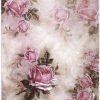 Rice Paper - Pink Roses and Shadows-