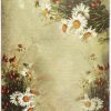 Rice Paper - Daisies & Rose Hips Wallpaper