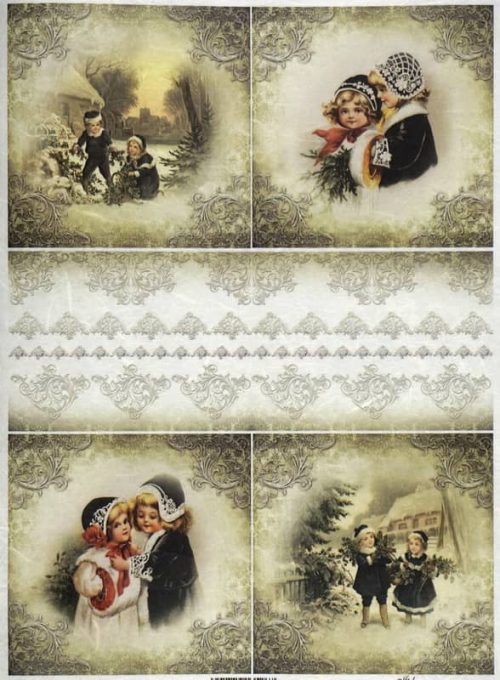 Rice Paper - Winter playing time R1306