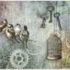 Rice Paper - Birds and Keys Rice Paper - Birds and Keys