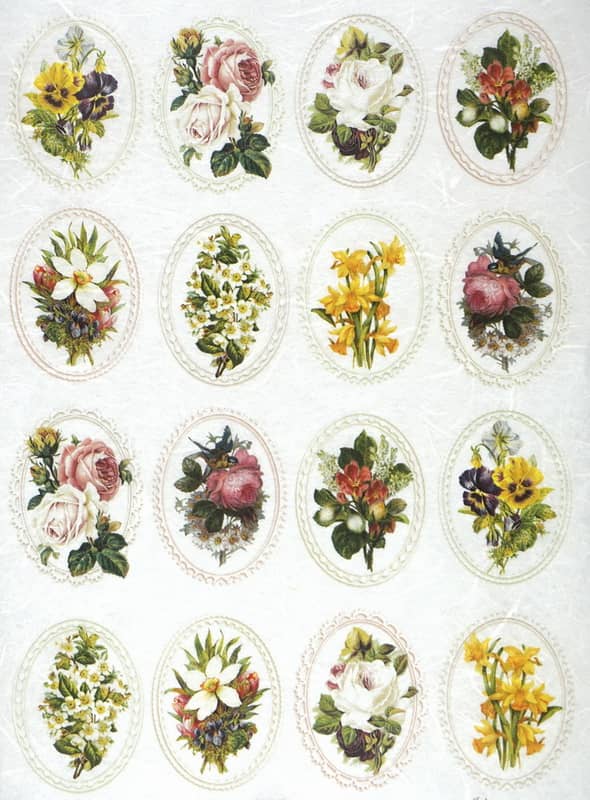 Rice Paper - Flowers in Frames