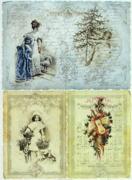 Rice Paper - Vintage X-mas Cards 2