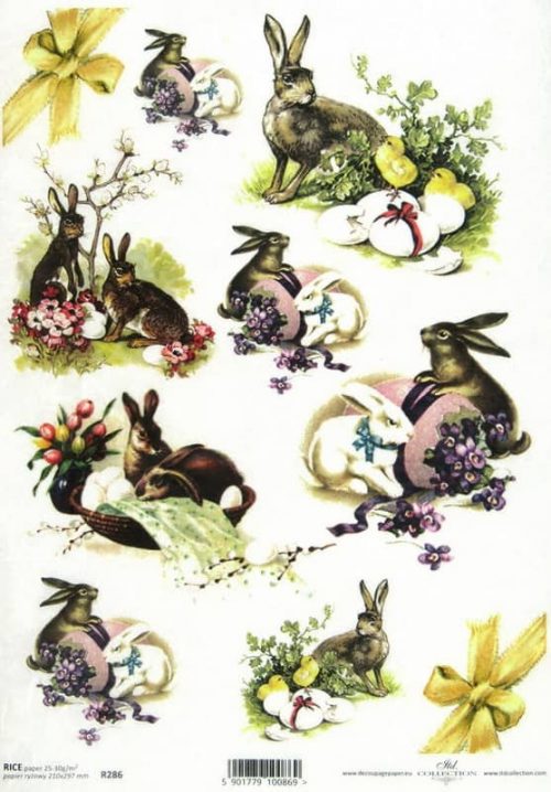 Rice Paper - Easter bunnies