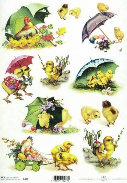 Rice Paper - Happy Easter Chicks