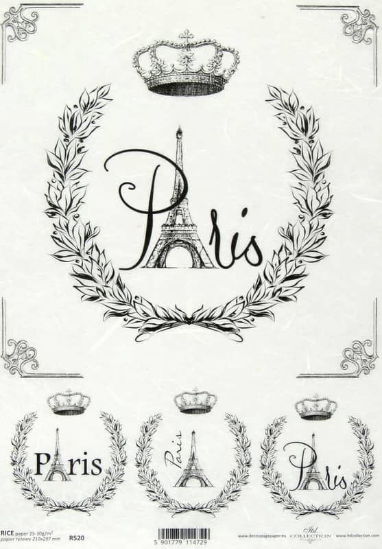 Rice Paper - Vintage Labels Paris 2