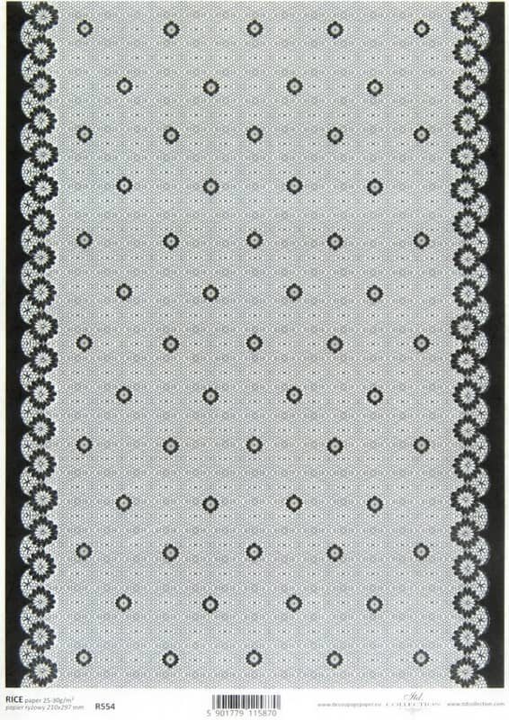 Rice Paper - Lace Black