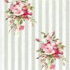 Rice Paper - Craft Striped Pattern Roses L