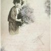 Rice Paper - Girl with Flovers-