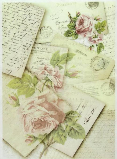 Rice Paper - Rose Postcards