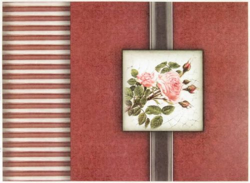 Rice Paper - Vintage Red Rose