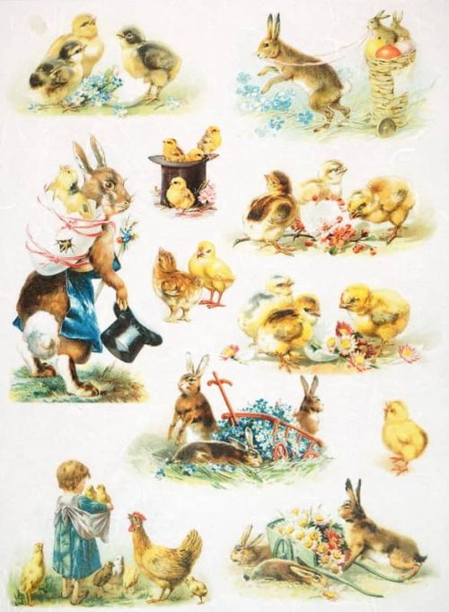 Rice Paper - Happy Easter- Vintage