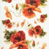 Rice Paper - Orange Poppy