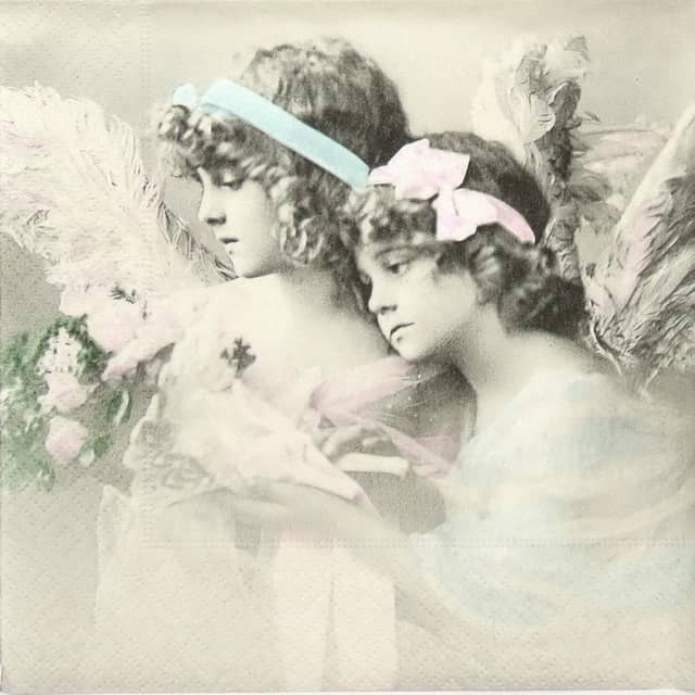 Paper Napkin - Flower Angels