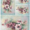 Rice Paper - Flower Bouquets Red