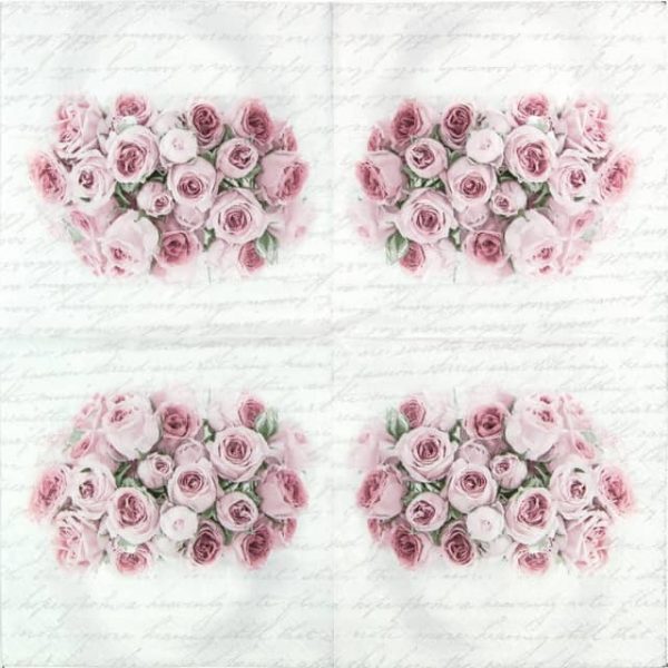 Paper Napkin - Roses in Vase Wedding - Image 2