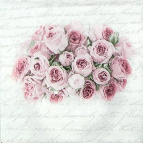 Paper Napkin - Roses in Vase Wedding