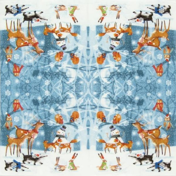 Lunch Napkins (20) - Winter Forest Scene