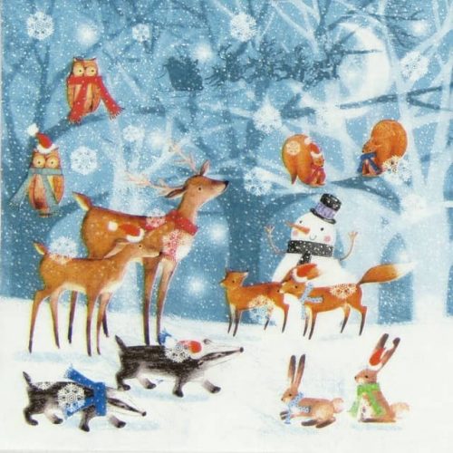 Lunch Napkins (20) - Winter Forest Scene