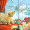 Lunch Napkins (20) - Puppy on Window