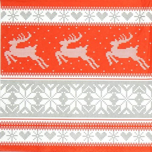 Paper Napkin - Nordic Knitting