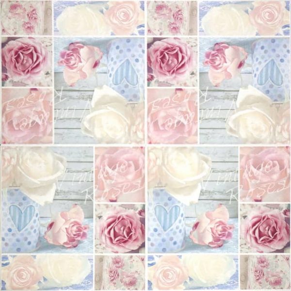 Paper Napkin - Vintage Roses - Image 2