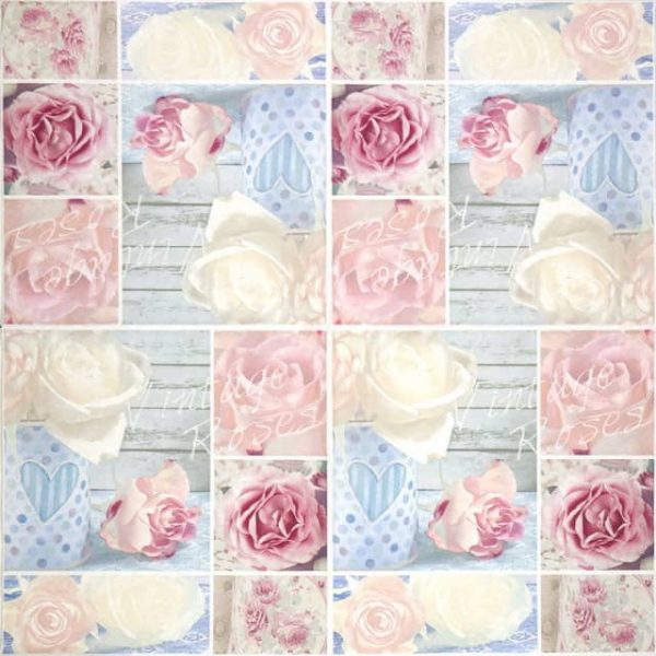 Lunch Napkins (20) - Vintage Roses