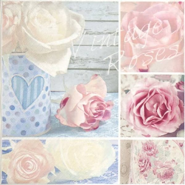 Lunch Napkins (20) - Vintage Roses