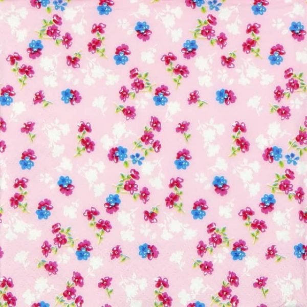 Paper Napkin - Millefleurs light pink