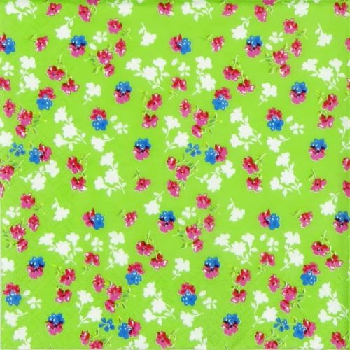 Paper Napkin - Millefleurs light green