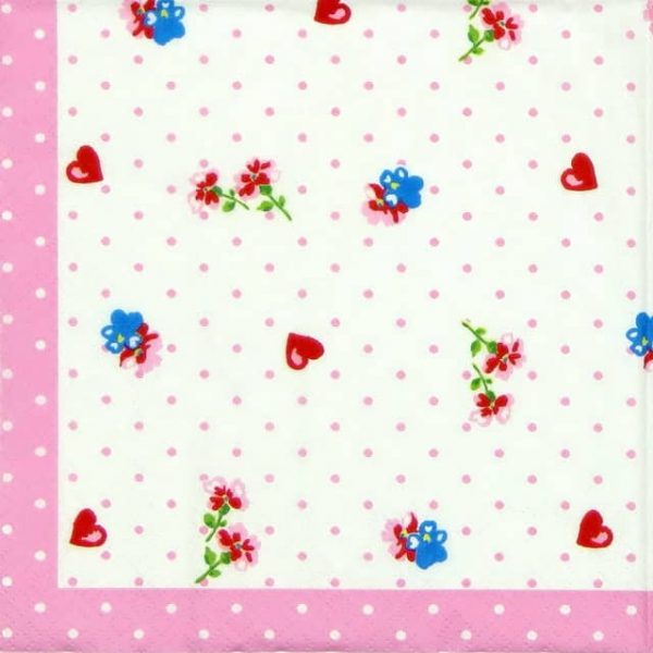 Lunch Napkins (20) - Piccolo Light pink