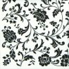 Lunch Napkins (20) -  Arabesque White and Black