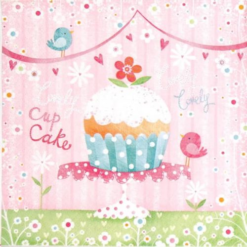 Paper Napkin - Lovely Cup Cake