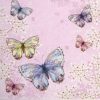 Paper Napkin - Bellissima farfalla pink
