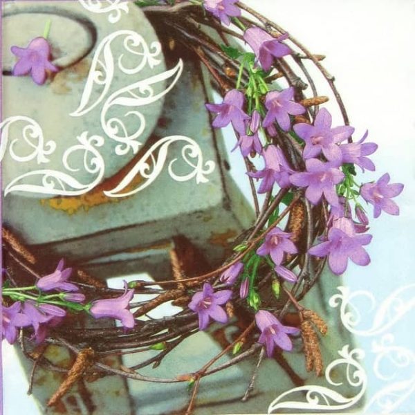 Lunch Napkins (20) - Violet Bellflowers