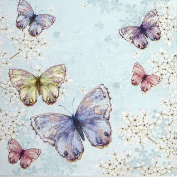 Paper Napkin - Bellissima farfalla blue