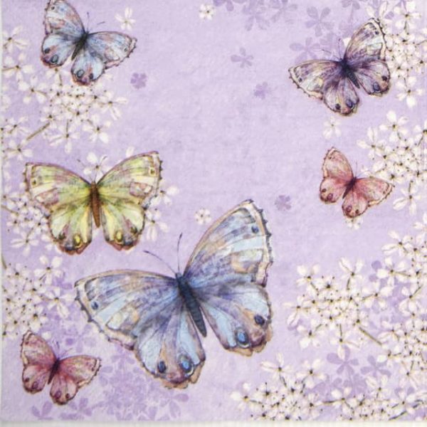 Paper Napkin - Bellissima farfalla lilac