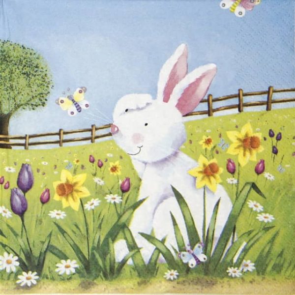 Paper Napkin - Easter hide and seek