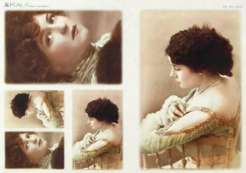 Rice Paper - Old Pictures Young Ladies (22 x 32cm)