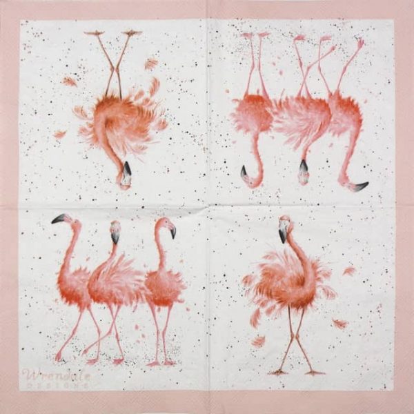 Lunch Napkins (20) - Wrendale Design: Pretty in Pink - Image 2