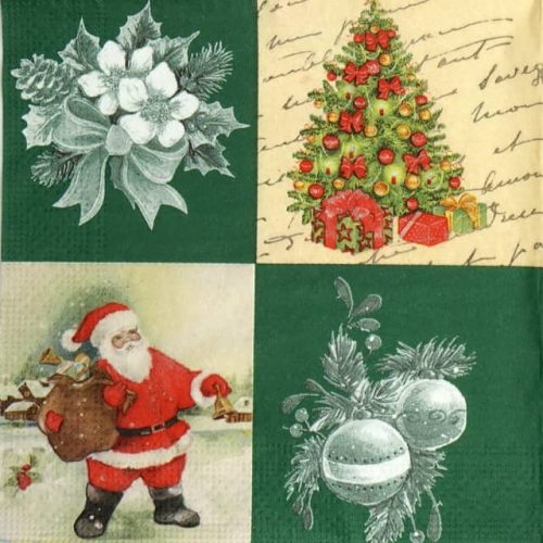 Paper Napkin - Green Christmas