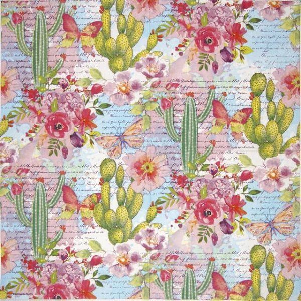 Lunch Napkins (20) - Roses & Cacti