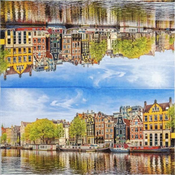 Lunch Napkins (20) - Canal houses - Image 2