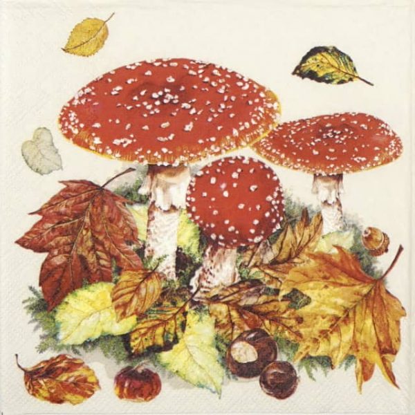 Single Decoupage Napkin - Fly Agaric