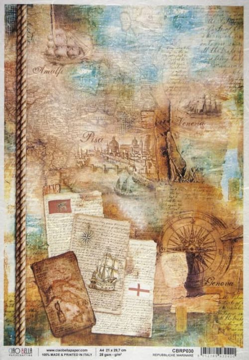 Rice Paper - Repubbiche Marinare (22 x 32cm)