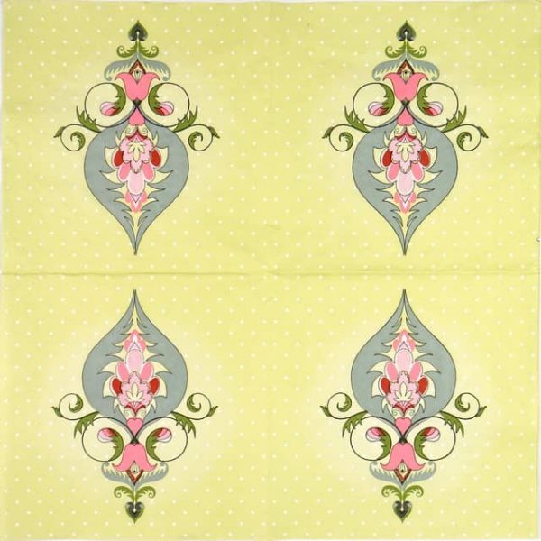 Lunch Napkins (20) - Green Ornaments