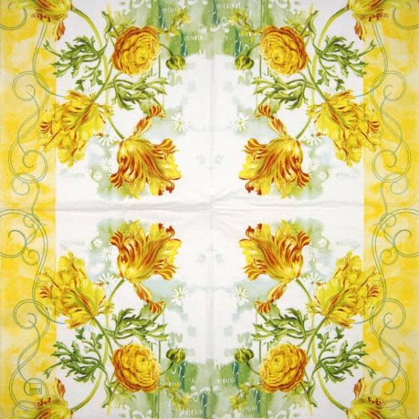 Paper Napkin - Tulip Art - Image 2